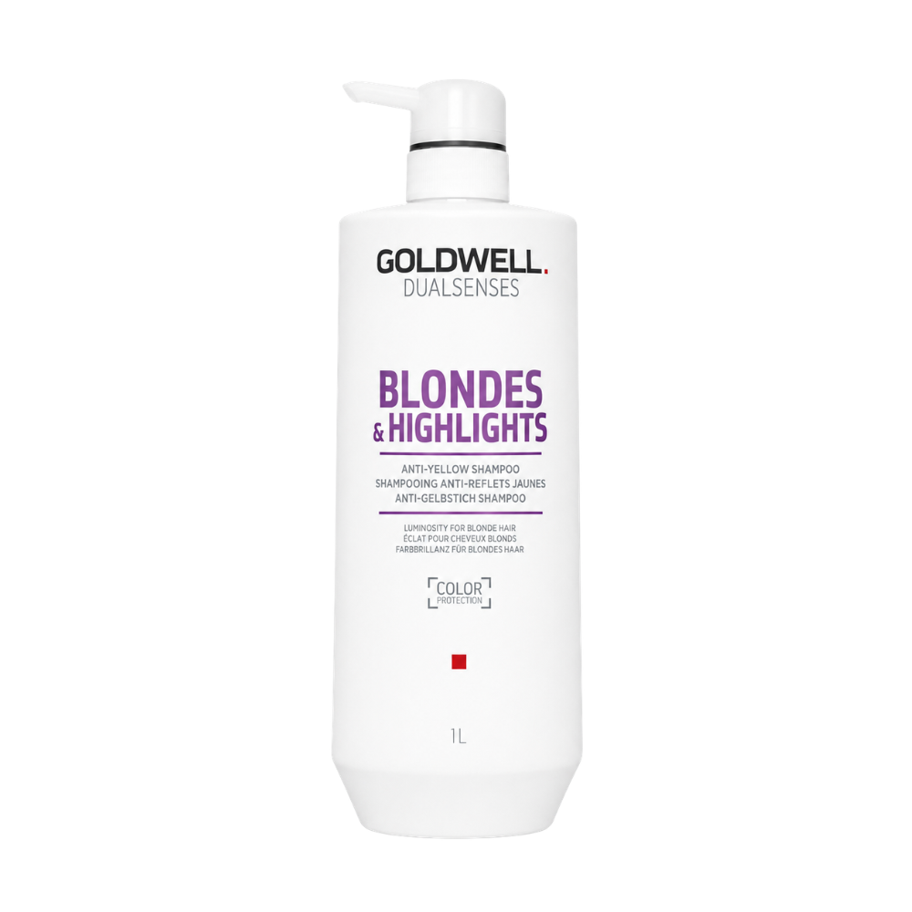 Goldwell Dualsenses Blondes & Highlights Anti-Yellow Shampoo & Conditioner 1 Litre Duo