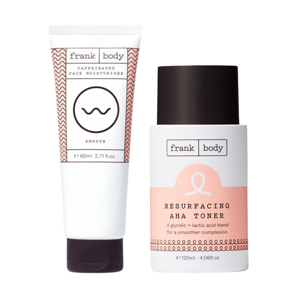 Frank Body Glow & Go Moisturiser & Toner Duo