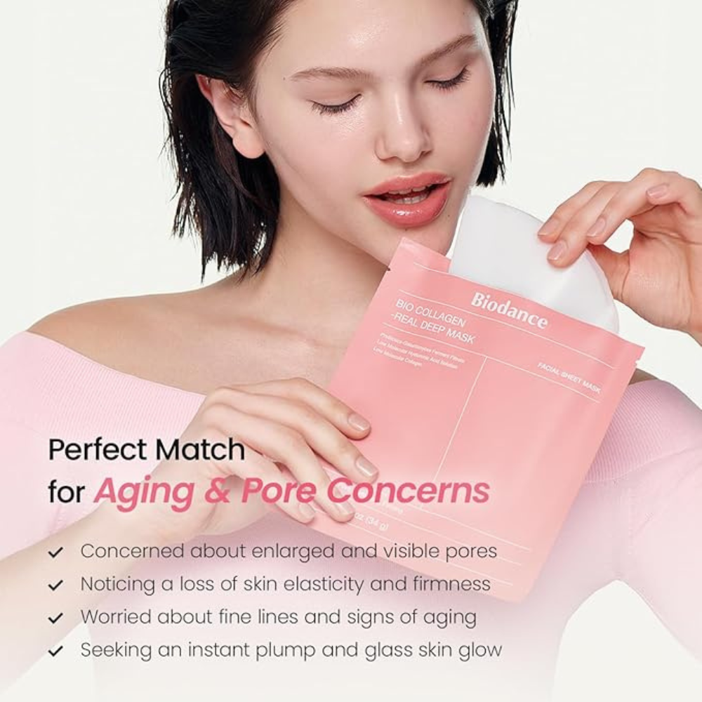 3 x Biodance Bio-Collagen Real Deep Face Mask 4 Pack 34g