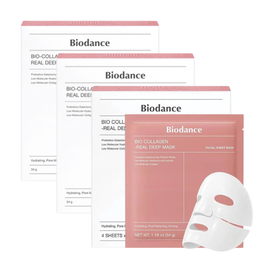 3 x Biodance Bio-Collagen Real Deep Face Mask 4 Pack 34g