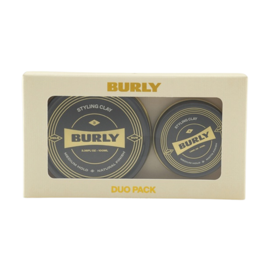 Burly Styling Clay Duo Pack - Medium Hold Matte Finish
