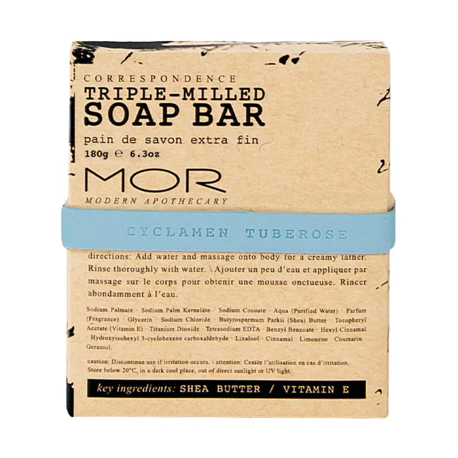 MOR Boutique Correspondence Triple Milled Soap Bar Trio Set 3x180g