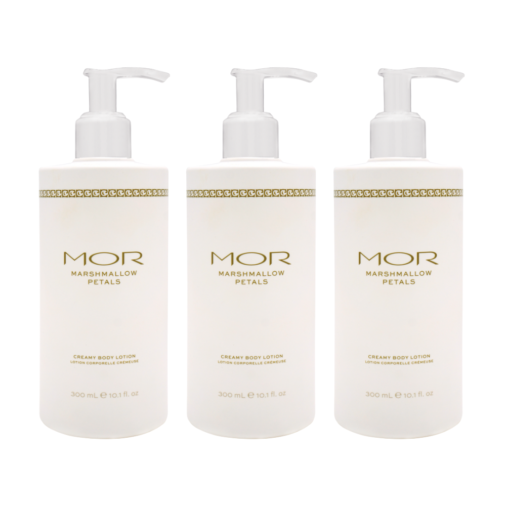 3 x MOR Boutique Creamy Body Lotion 300mL - Marshmallow Petals