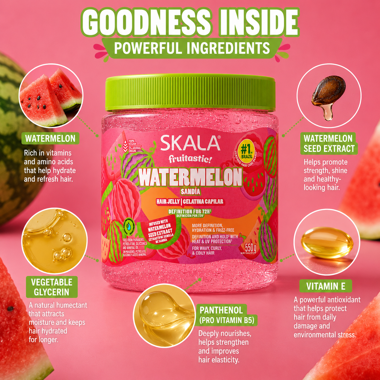 Skala Watermelon 72hr Definition Hair Jelly 550g