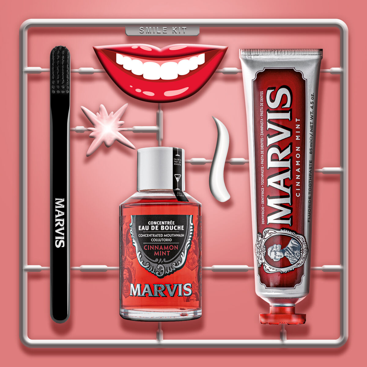Marvis Mouthwash Concentrate 120mL - Cinnamon Mint