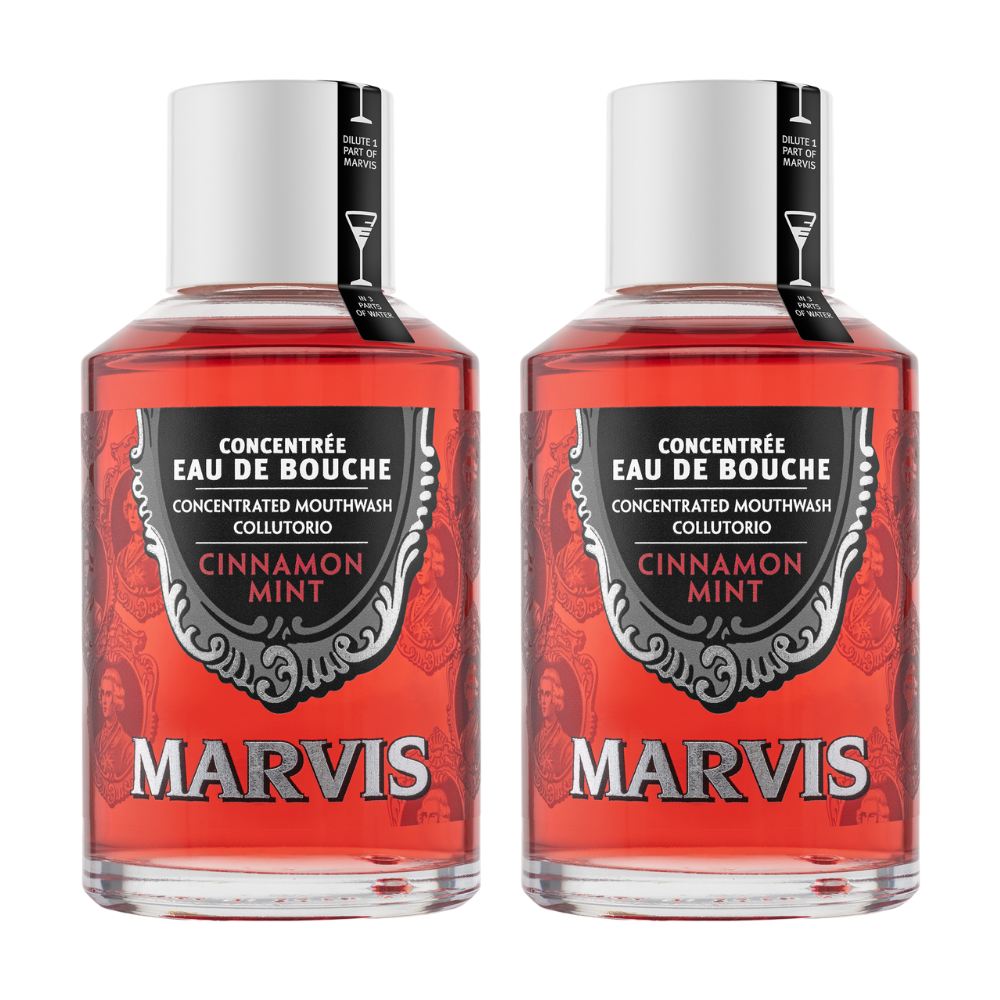 2 x Marvis Mouthwash Concentrate 120mL - Cinnamon Mint