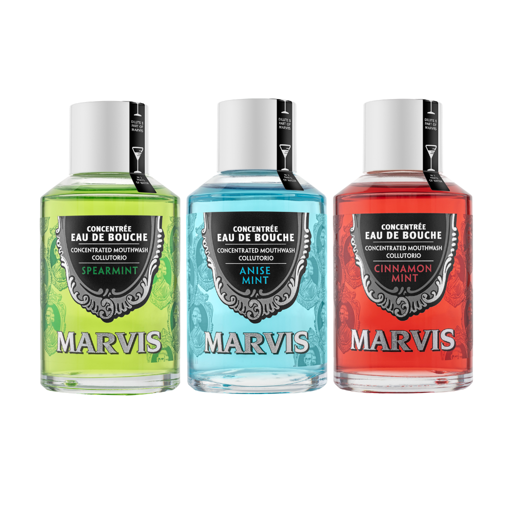 Marvis Minty Mouthwash Concentrate Trio 3x120mL