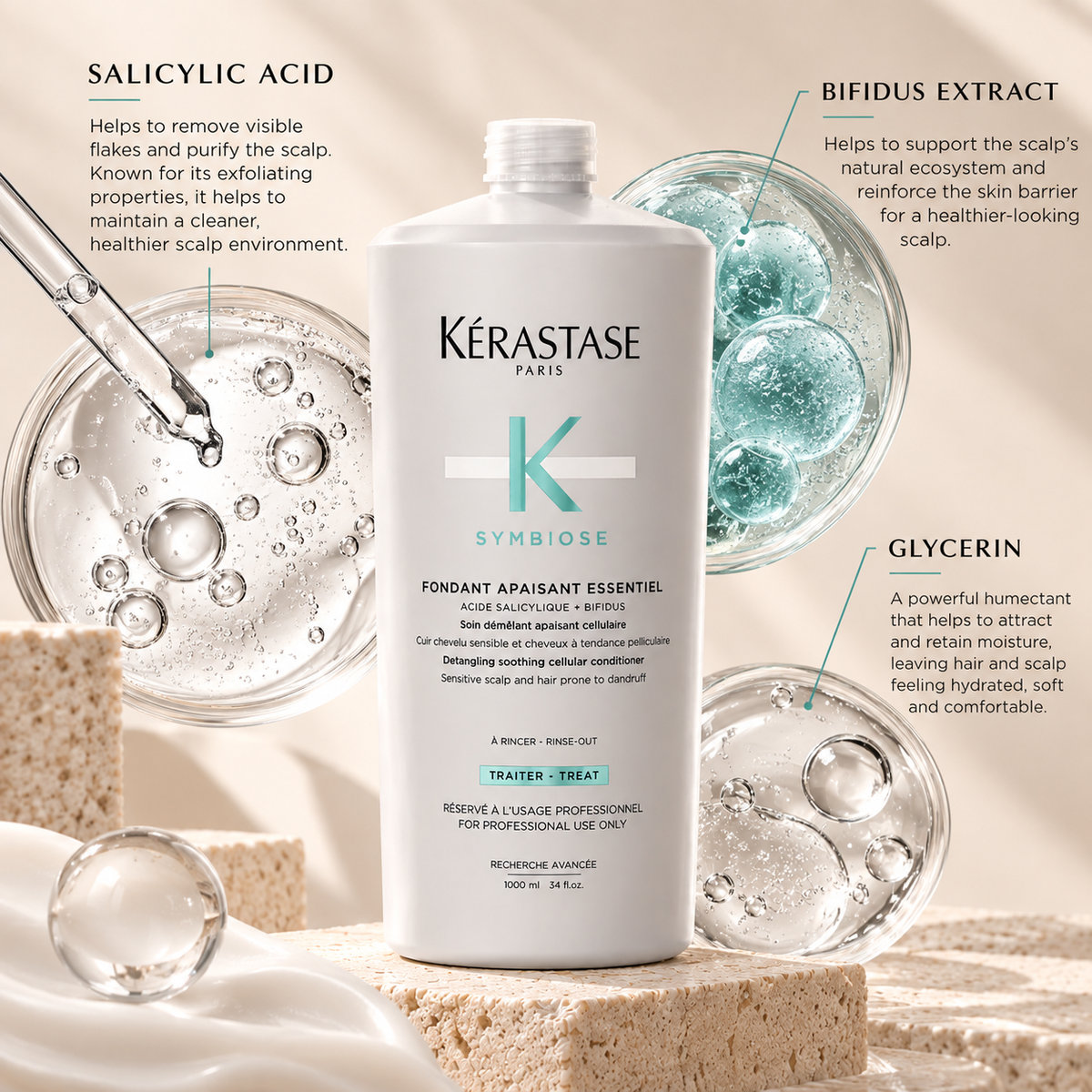 Kerastase Symbiose Fondant Apaisant Essentiel Conditioner 1000mL