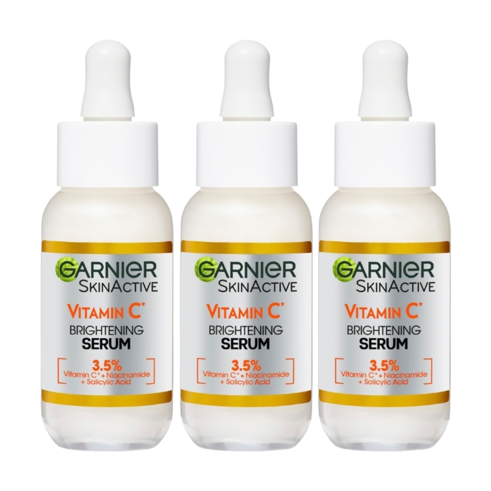 3 x Garnier SkinActive Vitamin C Brightening Serum 30mL