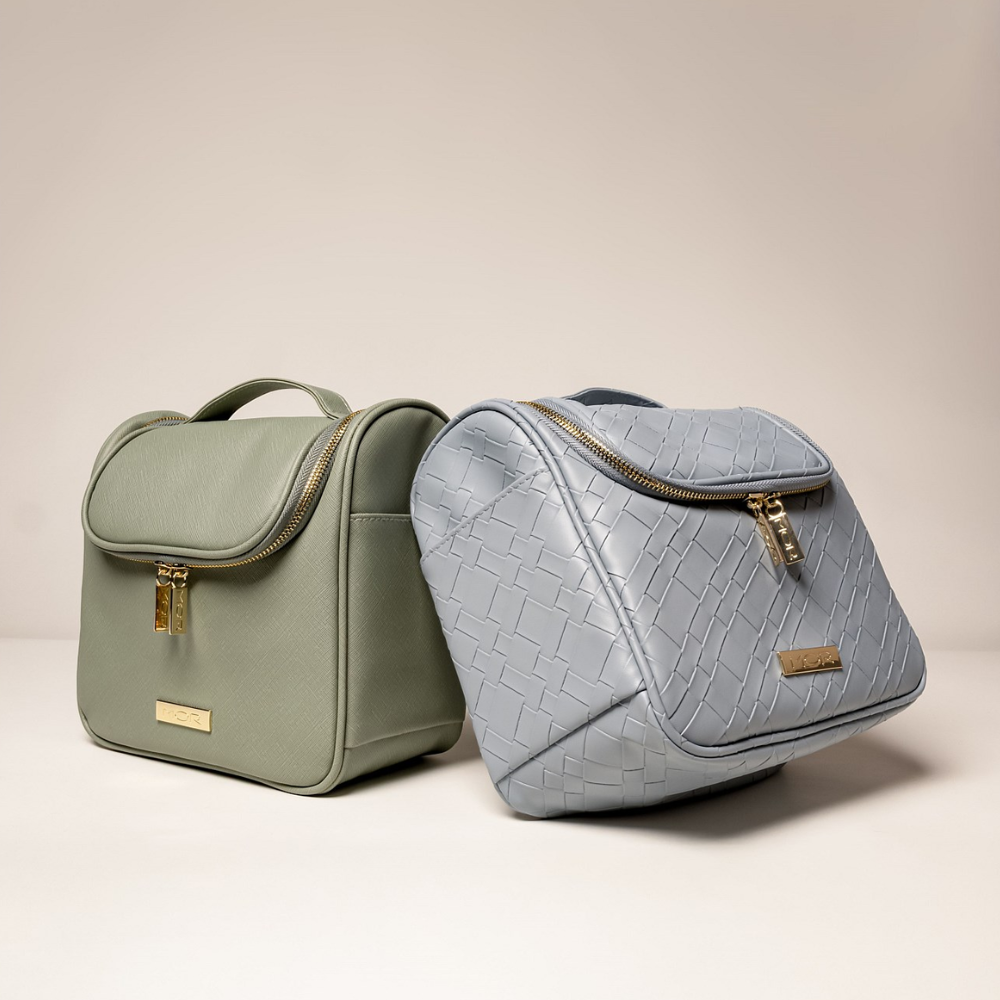 MOR Boutique Sardinia Travel Case - Woven Blue