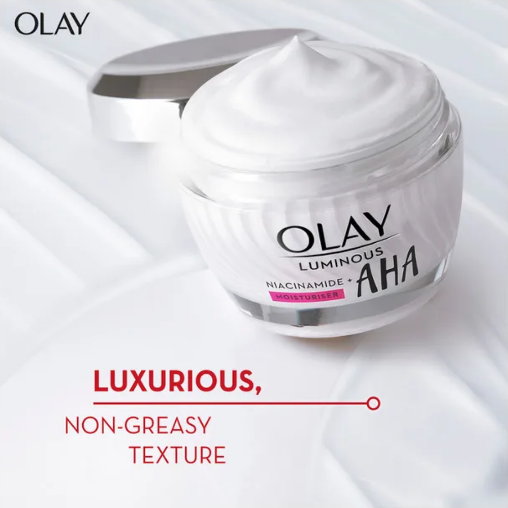 Olay Luminous Niacinamide + AHA Moisturiser 50g