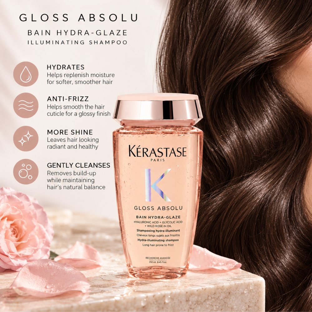 Kerastase Gloss Absolu Bain Hydra-Glaze Illuminating Shampoo 250mL