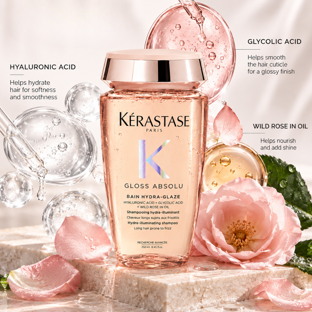 Kerastase Gloss Absolu Bain Hydra-Glaze Illuminating Shampoo 250mL