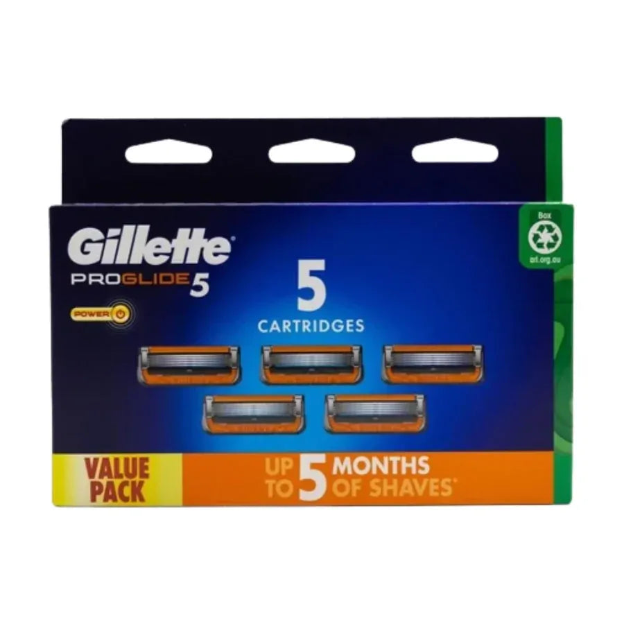 Gillette ProGlide 5 Razor Handle & 7 Razor Refill Cartridges Set