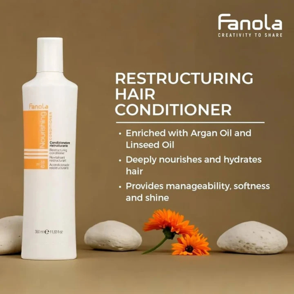 Fanola Nourishing Restructuring Shampoo, Conditioner & Mask Trio