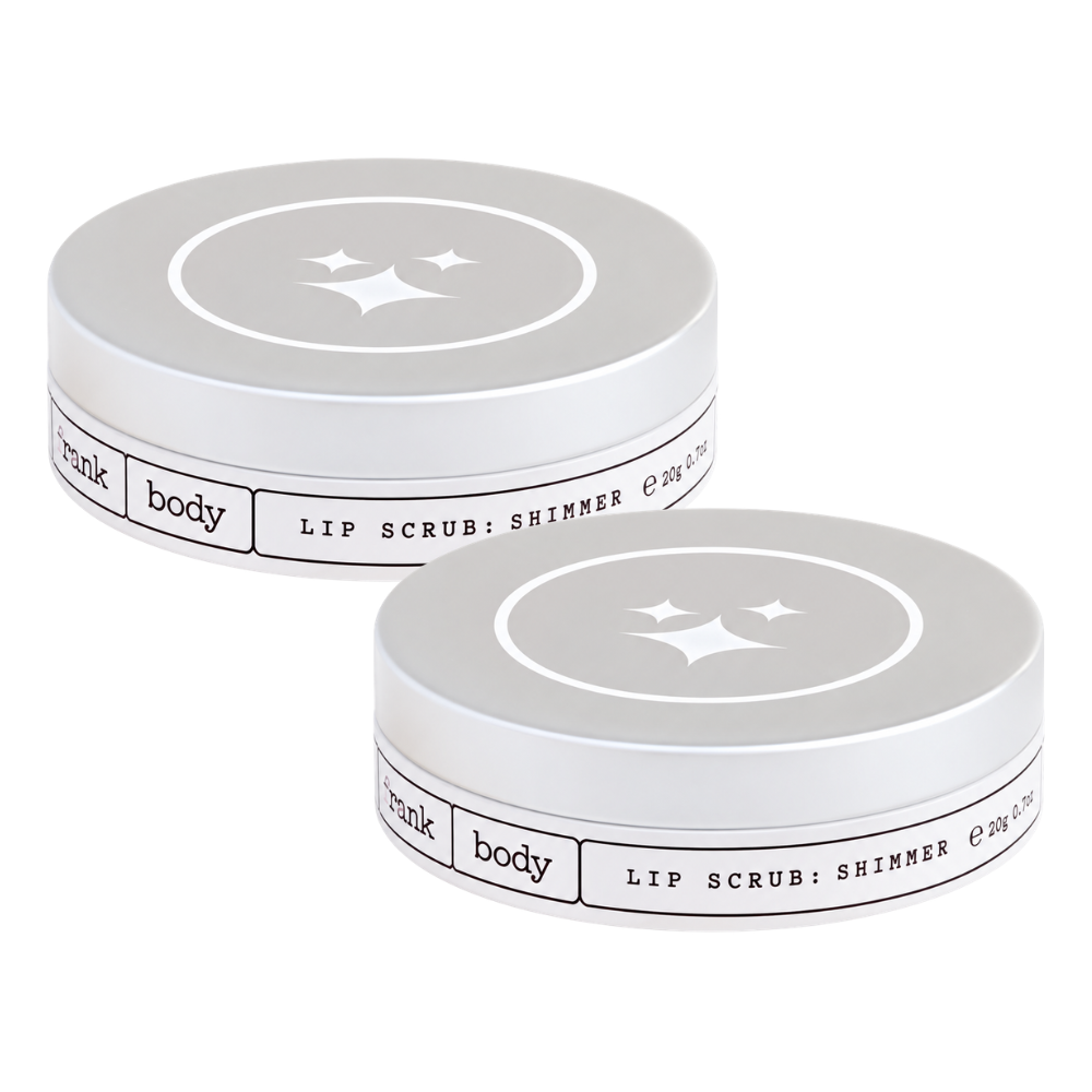 2 x Frank Body Shimmer Lip Scrub 15mL