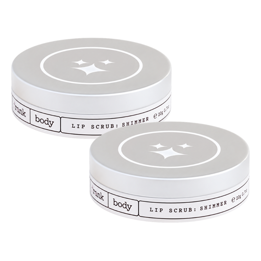 2 x Frank Body Shimmer Lip Scrub 15mL