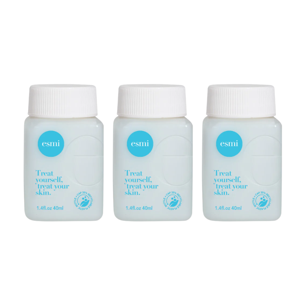3 x Esmi Mini Travel Refillable Hyaluronic Hydrating Booster Mask 40mL