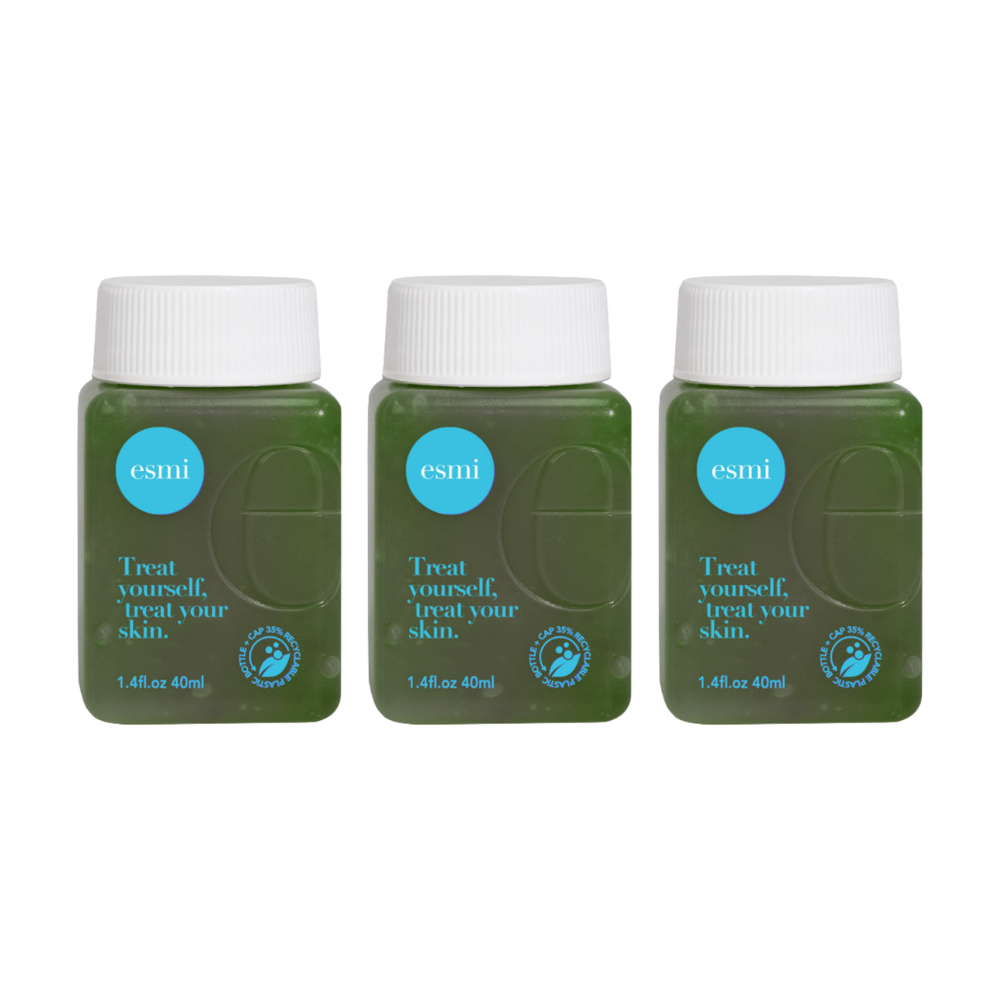 3 x Esmi Mini Travel Refillable Anti-Redness Booster Mask 40mL
