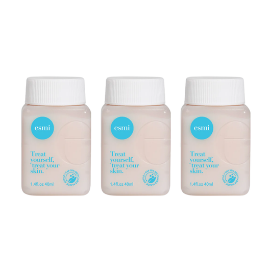 3 x Esmi Mini Travel Refillable The Uncomplicated Cleanser + Anti-Redness 40mL