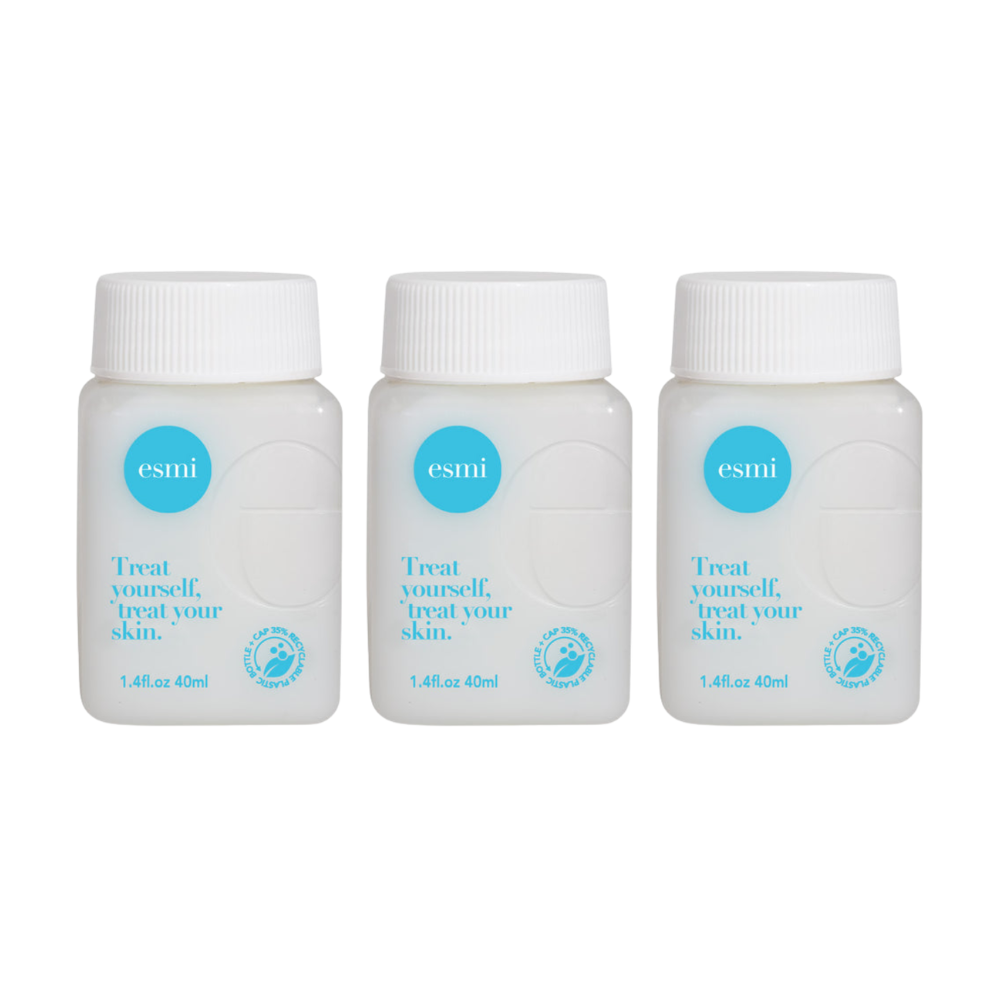 3 x Esmi Mini Travel Refillable The Uncomplicated Cleanser Original 40mL