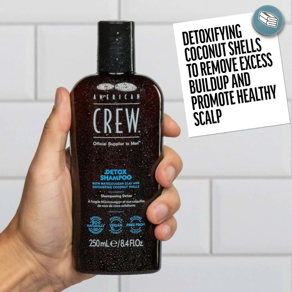 2 x American Crew Detox Shampoo 250mL